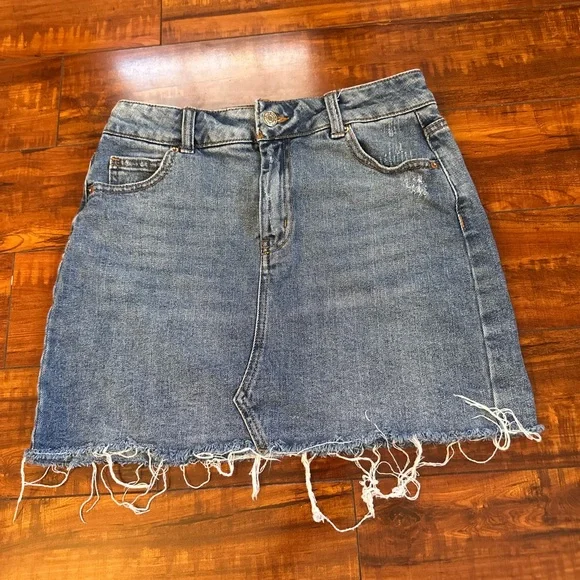 Wild Fable Blue Denim Mini Skirt - Picture 1 of 3